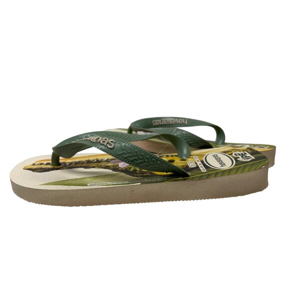 Havaianas Ipê Collection Rubber Flip Flop Sandals Nature Jacaré do Papo Amarelo - Picture 5 of 7